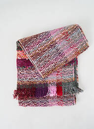Echarpe maille tricot violet JOSÉLISE femme