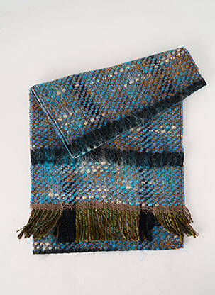 Echarpe maille tricot bleu JOSÉLISE femme
