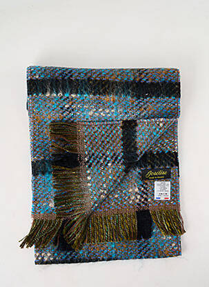 Echarpe maille tricot bleu JOSÉLISE femme
