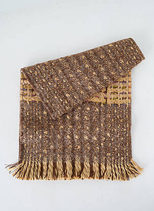 Echarpe maille tricot marron JOSÉLISE femme