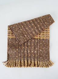 Echarpe maille tricot marron JOSÉLISE femme