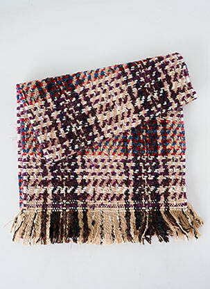 Echarpe maille tricot violet JOSÉLISE femme