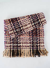 Echarpe maille tricot violet JOSÉLISE femme