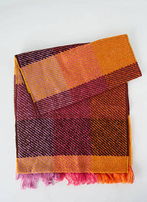 Echarpe maille tricot orange JOSÉLISE femme