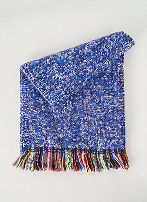 Echarpe maille tricot bleu JOSÉLISE femme