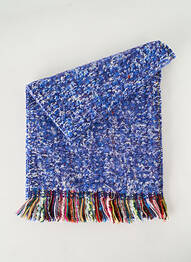 Echarpe maille tricot bleu JOSÉLISE femme