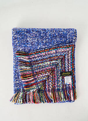 Echarpe maille tricot bleu JOSÉLISE femme