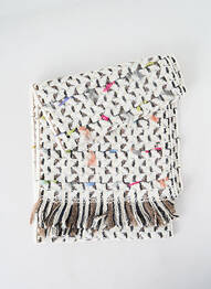 Echarpe maille tricot blanc JOSÉLISE femme