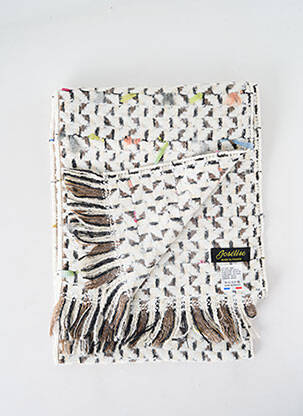 Echarpe maille tricot blanc JOSÉLISE femme