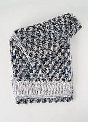 Echarpe maille tricot gris JOSÉLISE femme