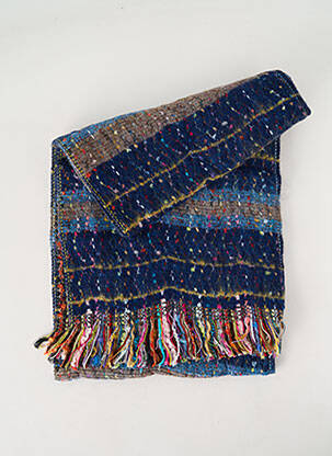 Echarpe maille tricot bleu JOSÉLISE femme