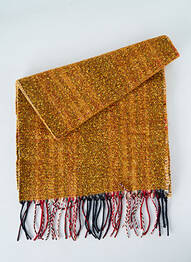 Echarpe maille tricot jaune JOSÉLISE femme