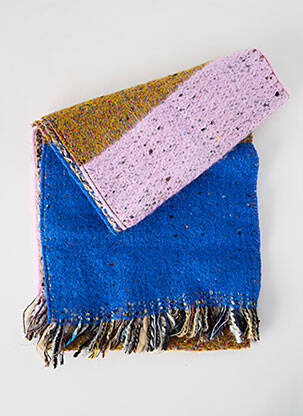 Echarpe maille tricot bleu JOSÉLISE femme