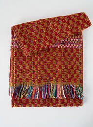 Echarpe maille tricot rouge JOSÉLISE femme