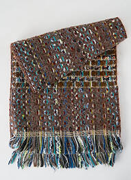Echarpe maille tricot marron JOSÉLISE femme