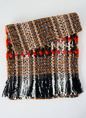 Echarpe maille tricot orange JOSÉLISE femme