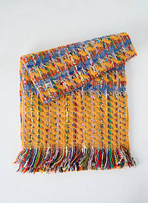 Echarpe maille tricot jaune JOSÉLISE femme