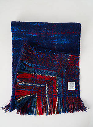 Echarpe maille tricot bleu JOSÉLISE femme