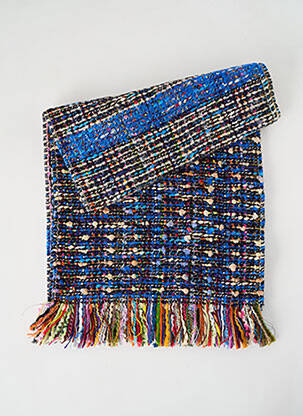 Echarpe maille tricot bleu JOSÉLISE femme