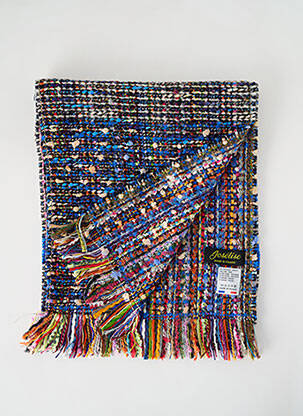 Echarpe maille tricot bleu JOSÉLISE femme