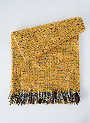 Echarpe maille tricot jaune JOSÉLISE femme