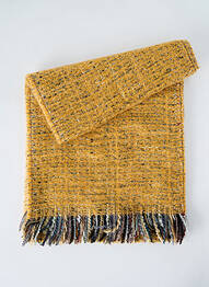 Echarpe maille tricot jaune JOSÉLISE femme