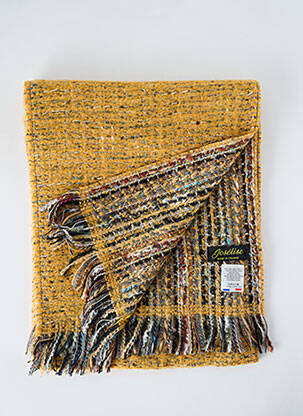 Echarpe maille tricot jaune JOSÉLISE femme