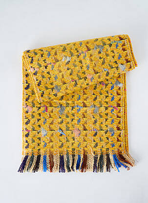 Echarpe maille tricot jaune JOSÉLISE femme