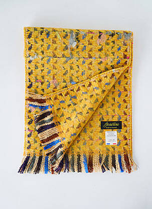 Echarpe maille tricot jaune JOSÉLISE femme
