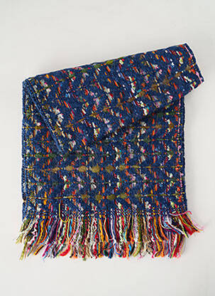 Echarpe maille tricot bleu JOSÉLISE femme
