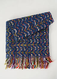 Echarpe maille tricot bleu JOSÉLISE femme