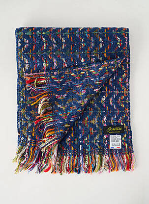 Echarpe maille tricot bleu JOSÉLISE femme