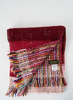 Echarpe maille tricot rose JOSÉLISE femme