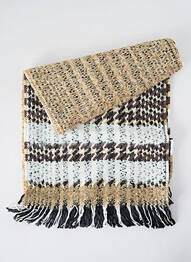 Echarpe maille tricot beige JOSÉLISE femme