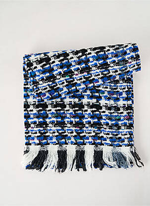 Echarpe maille tricot bleu JOSÉLISE femme
