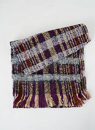 Echarpe maille tricot violet JOSÉLISE femme
