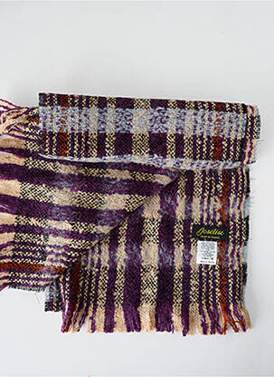 Echarpe maille tricot violet JOSÉLISE femme