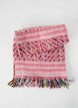 Echarpe maille tricot rose JOSÉLISE femme