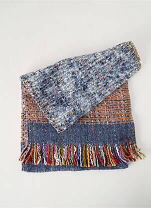 Echarpe maille tricot bleu JOSÉLISE femme