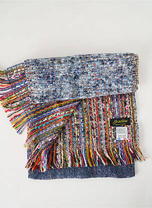 Echarpe maille tricot bleu JOSÉLISE femme