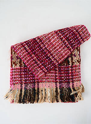 Echarpe maille tricot rose JOSÉLISE femme