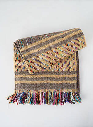Echarpe maille tricot gris JOSÉLISE femme