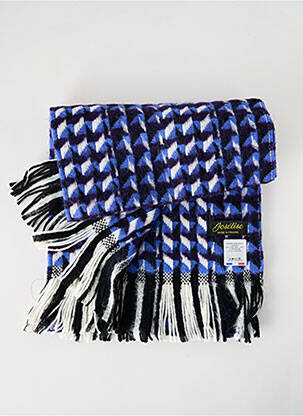 Echarpe maille tricot bleu JOSÉLISE femme
