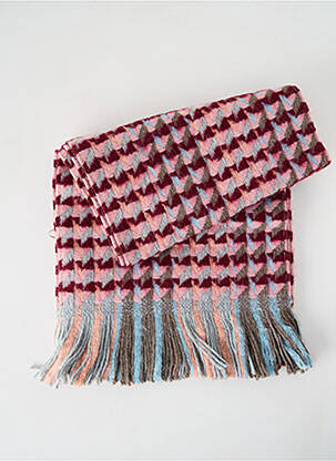 Echarpe maille tricot rose JOSÉLISE femme