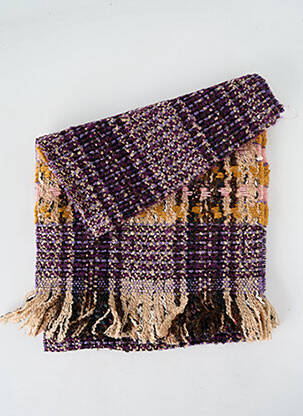 Echarpe imprimé fantaisie violet JOSÉLISE femme