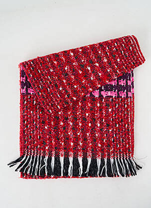 Echarpe imprimé fantaisie rouge JOSÉLISE femme