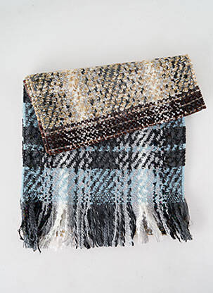 Echarpe imprimé fantaisie bleu JOSÉLISE femme