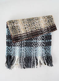 Echarpe imprimé fantaisie bleu JOSÉLISE femme
