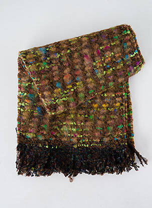 Echarpe imprimé fantaisie marron JOSÉLISE femme