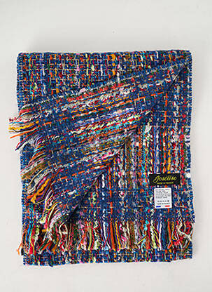 Echarpe imprimé fantaisie bleu JOSÉLISE femme